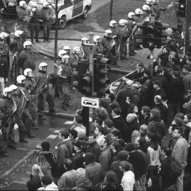 Demonstration in Duisburg 2014. Quelle: Polizei NRW