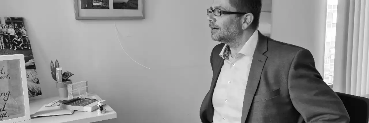 Sebastian Wessel im Büro