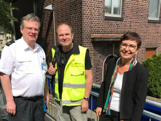 Uwe Köster, Bundesvorsitzender der KEPP, Folkhard Werth, Stefanie Alkier-Karweik, Polizeiseelsorgerin für Dortmund