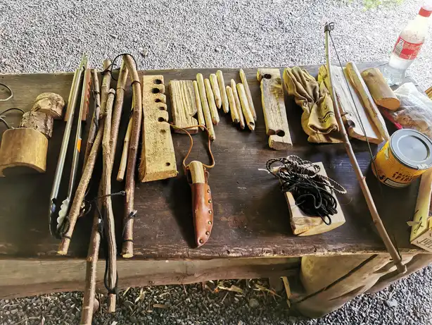 Utensilien zum Feuermachen