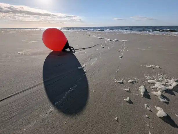 Ballon am Strand